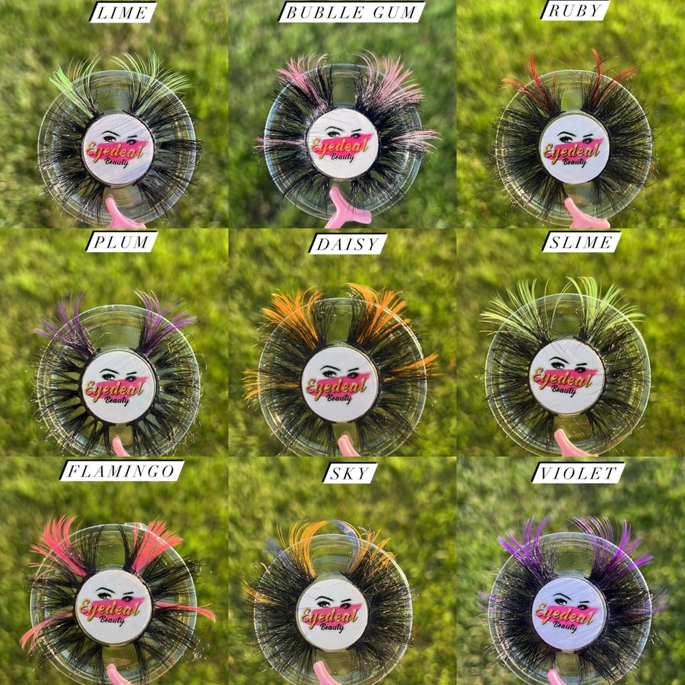 EyedealBeautyco Colored Mink Lashes